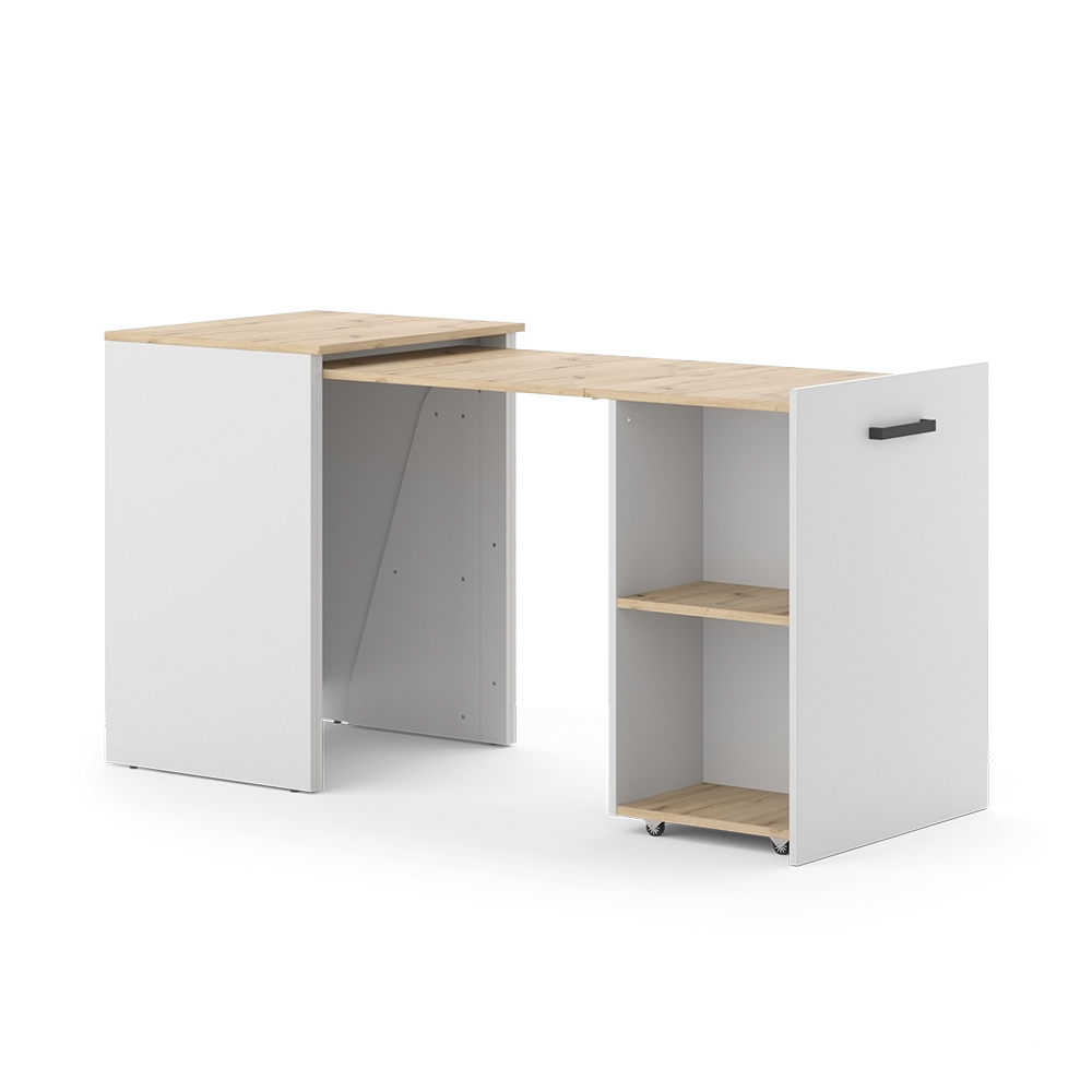 Image of Vicco Scrivania Greige/rovere artigianale 60 x 50.4 cm Estensibile