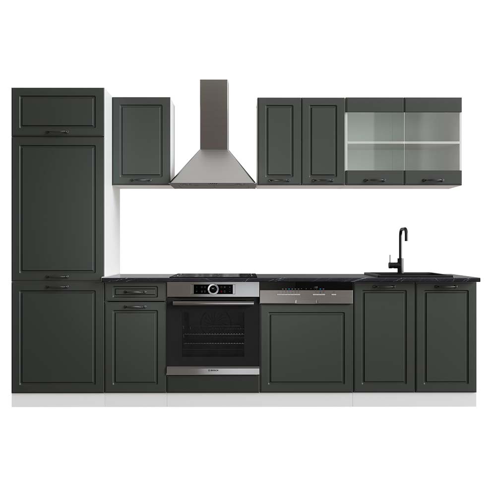 Image of Vicco Cucina componibile Antracite casa di campagna/bianco 300 cm , PL Antracite