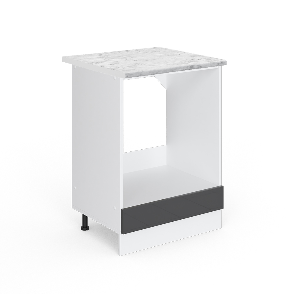 Vicco Mobile per forno da incasso Antracite lucido 60 cm , PL Marmo