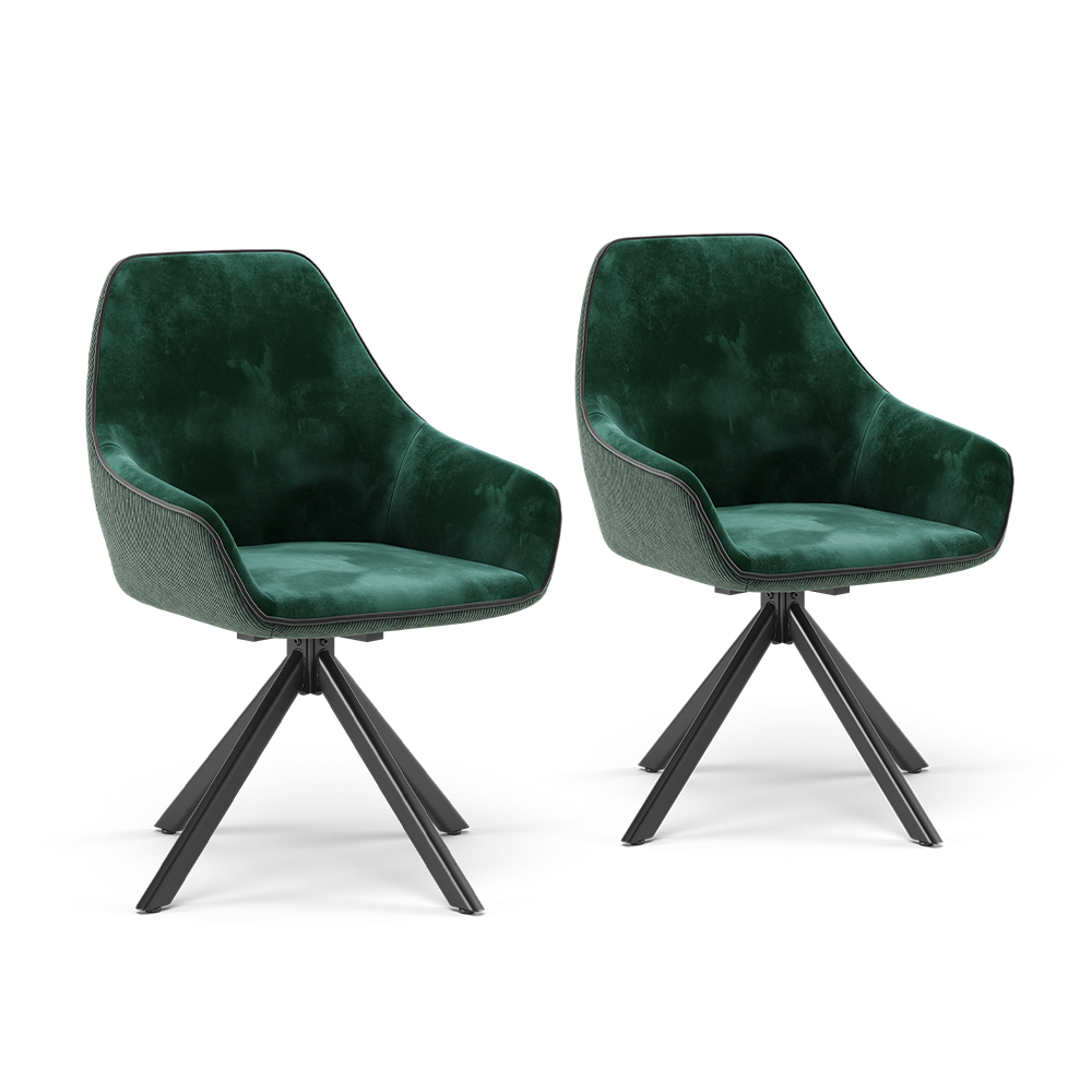Vicco Lounge chair Verde Set di 2